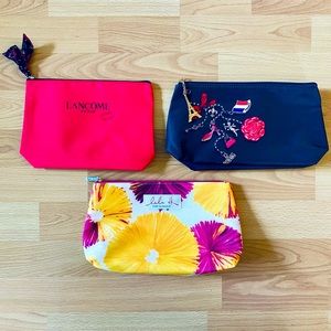 NWOT SOFT COSMETIC BAG BUNDLE